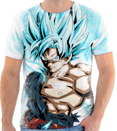 Camisa Camiseta Personalizada Dragon Ball Goku Blue 2 No Elo7 Estilo