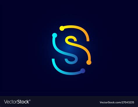 Blue And Orange Letter S Alphabet Logo Icon Design