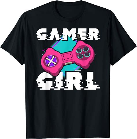 Gamer Girl Playing Video Games Controller Women Gaming T