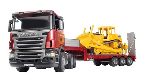 Bruder 3555 Scania R Series Low Loader Truck Uk Toys