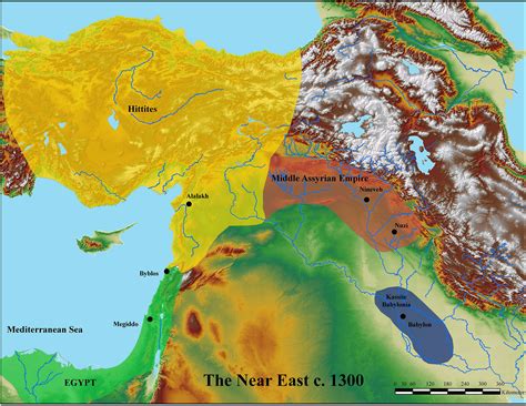 Map Late Bronze Age Empires Near East Mid000021 American Society