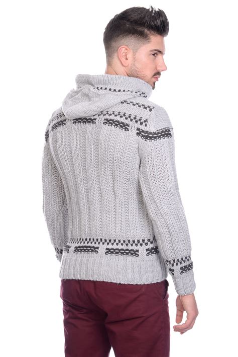 A wide variety of hooded cable knit sweater options are available to you, such as feature, decoration, and technics. New Brad Jones Mens Thick Cable Knit Hooded Vintage Nordic ...