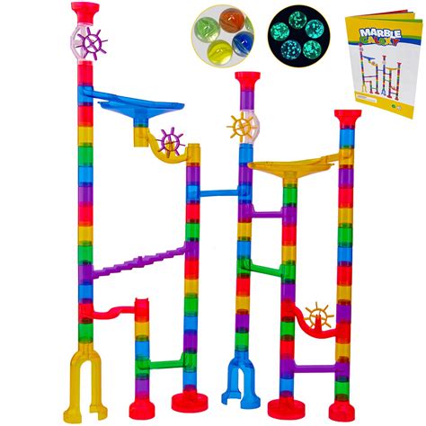 Marble Run Sets Kids Activities Translucent Race Maze Track Games