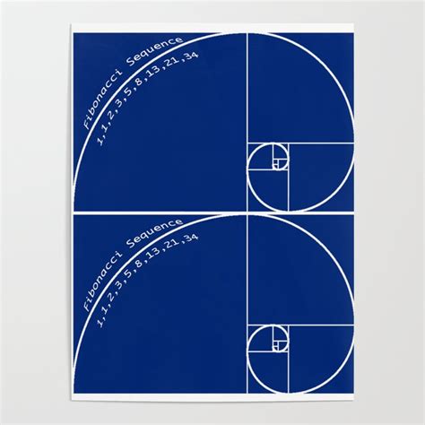 Fibonacci Sequence Poster By Lisakling Society6