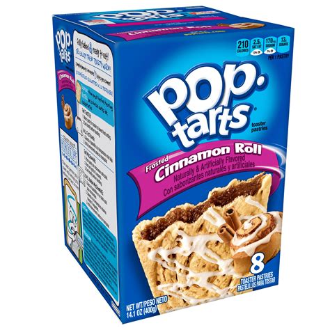 Pop Tarts Breakfast Toaster Pastries Frosted Cinnamon Roll Flavored 14 1 Oz 8 Ct