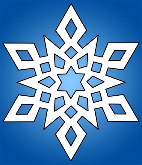 Clip Art Snowflake Color Winter Snow Illustration Abcteach