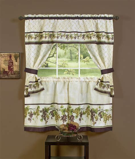 Traditional Elegance Tuscany Cottage Window Curtain Set 57x24 Tier