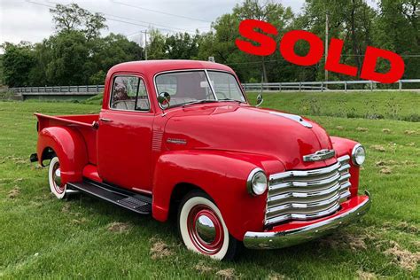 1951 Chevrolet 3100 Thriftmaster Pick Up For Sale Tobin Motor Works