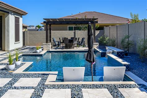 Pool Design Spotlight Bold Beautiful Backyard Symmetry — Presidential
