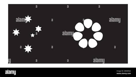 flag of the northern territory australia black and white eps vector file stock vector image