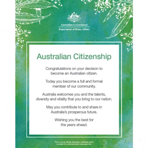 Australian Citizenship Day Poster Citizenship Products