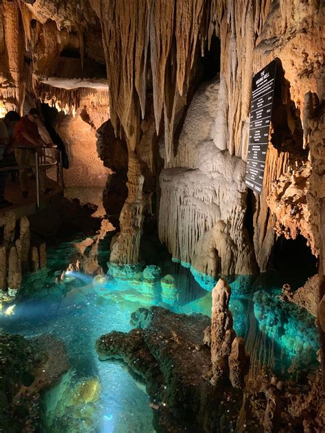 Cool Blue Water Pool Inside The Luray Caverns In Virginia Luray