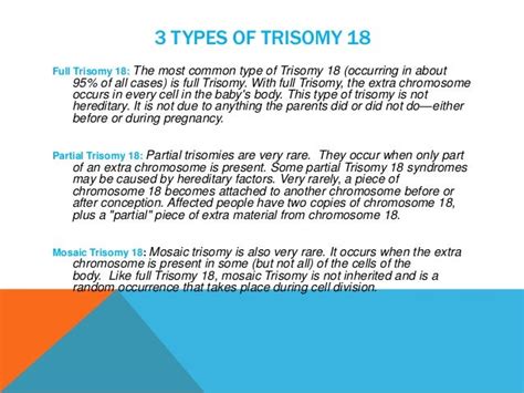Edwards Syndrome Trisomy 18