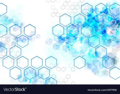 Geometric Hexagon Abstract Background Royalty Free Vector