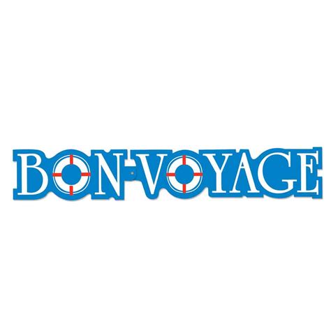 3 Foot Bon Voyage Nautical Banner Ocean Theme Party Decorations