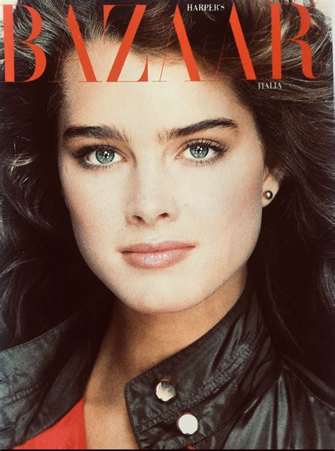 Brooke Shields Covers Harpers Bazaar Magazine Italy August 1981 Brooke Shields Beauty