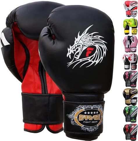 Farabi Boxing Gloves 10oz 12oz 14oz 16oz Boxing Gloves for Training Punching Sparring Punching 