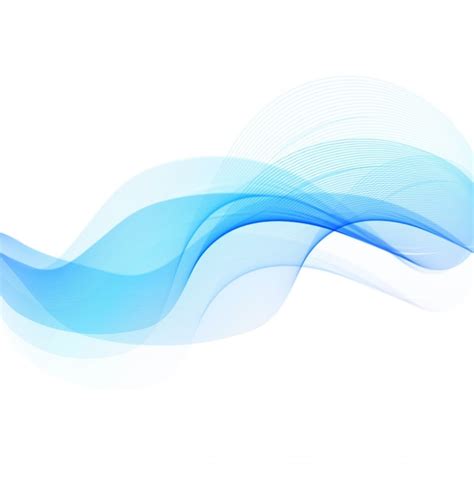 Abstract Background With Blue Wavy Shapes Vector Free Download