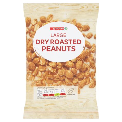 Spar Large Dry Roasted Peanuts 100g