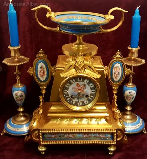 Antiques Atlas French Ormalu Mantel Clock Garniture Set 19th C