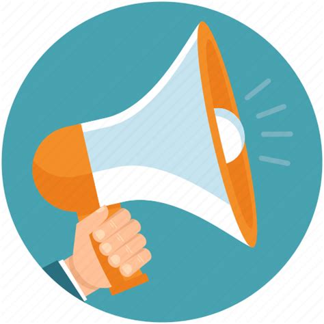 Advertising Announcement Business Hand Marketing Megaphone Icon