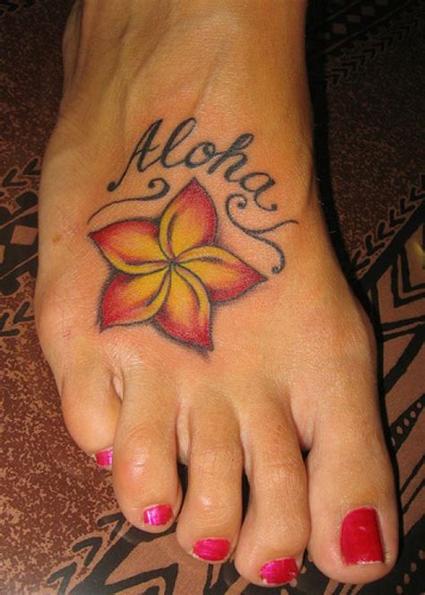 Flower Foot Tattoos Celebrity Tattoos Female