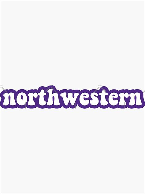 Retro Northwestern Sticker By Smstickersx Redbubble