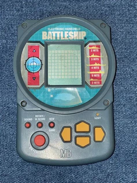 Vintage 1995 Mb Battleship Electronic Hand Held Retro Game Working
