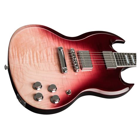 DISC Gibson SG Standard HP II 2018 Hot Pink Fade Na Gear4Music Com