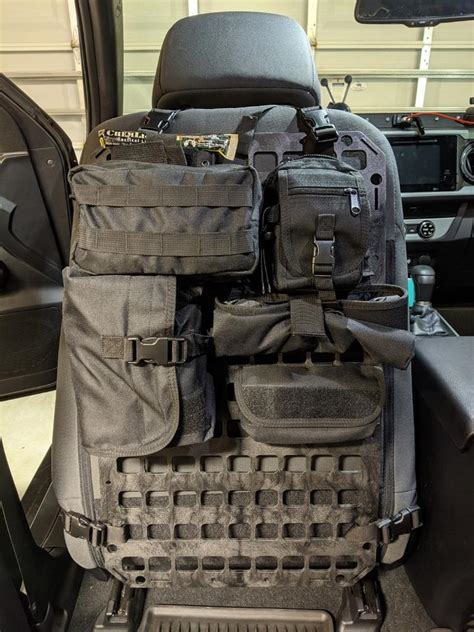 Vehicle Seat Back Organizer 1525in X 25 Rmp Rigid Molle Panel By