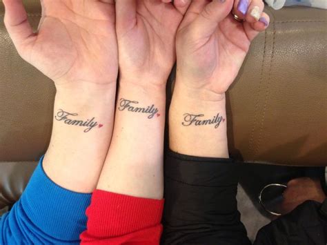 Three Tattoos For Three Sisters Tattoos Pinterest