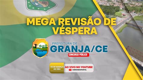 Mega Revis O De V Spera Concurso Prefeitura De Granja Ce Youtube