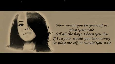 Aaliyah Try Again Lyrics Hd Youtube