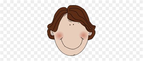 Middle Aged Woman Brown Hair Clip Art Short Girl Clipart Stunning