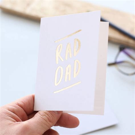 Rad Dad Fathers Day Card By Old English Company