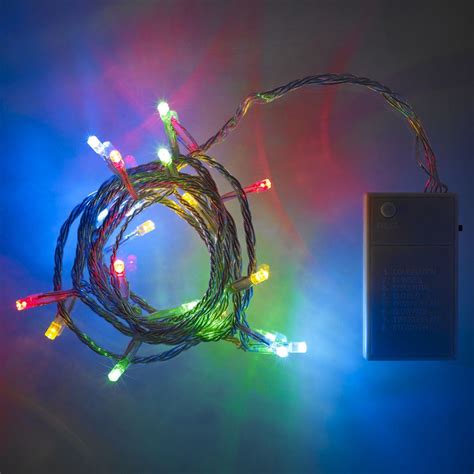 20 Led Multi Coloured Battery Operated Fairy Lights Fairy Lights