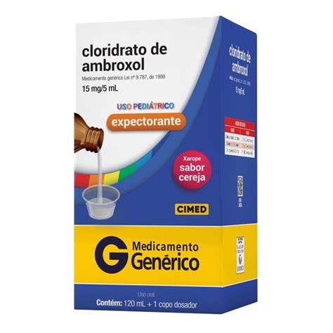 Comprar Cloridrato de Ambroxol Mg Xarope Pediátrico Ml