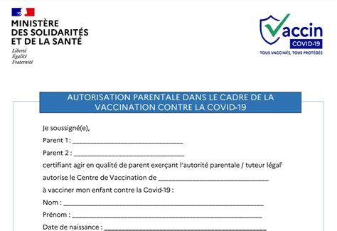 Covid 19 Voici Lattestation à Télécharger Pour Faire Vacciner Vos
