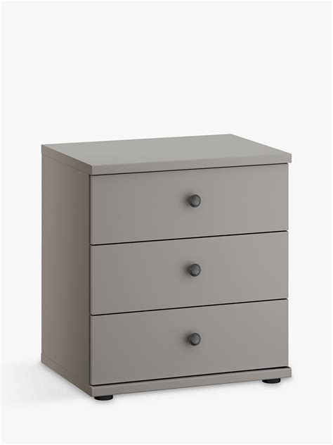 Shop with afterpay on eligible items. John Lewis & Partners Marlow 3 Drawer Bedside Table, 50cm ...