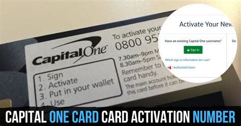 How To Activate Your Capital One Credit Card Using The Capital One Card