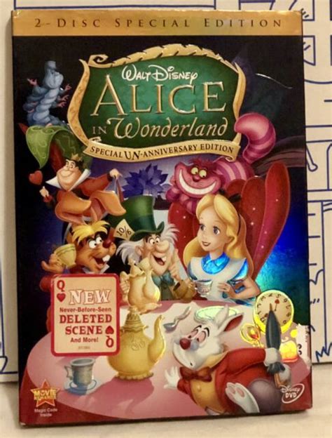 Disney Alice In Wonderland Dvd 2 Disc Special Un Anniversary Edition