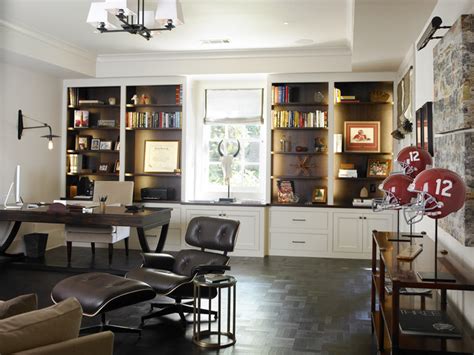 33 Stylish And Dramatic Masculine Home Office Design Ideas
