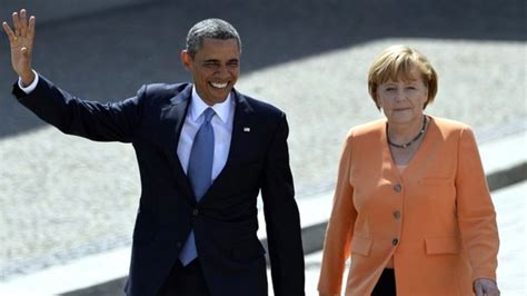 Barack Obama And Angela Merkel News Conference Bbc News