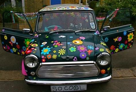 Free delivery and returns on ebay plus items for plus members. hippy motors mini flower car stickers decals | Hippie car ...