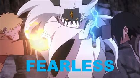 Naruto And Sasuke Vs Momoshiki Otsusuki Amv Fearless Youtube