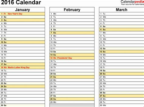 6 Monthly Planning Calendar Template Excel Excel Templates