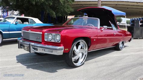 Whipaddict Kandy Red 75 Chevrolet Caprice Convertible On Amani Forged