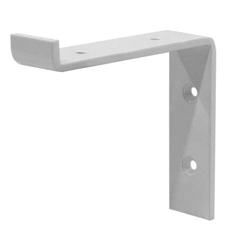 Crates And Pallet 6 In White Steel Shelf Bracket 69113 The Home Depot