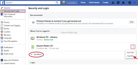 How To Logout Facebook Devices From Another Pc