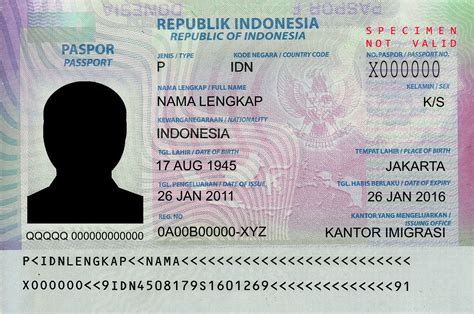 Fileindonesian Passport Data Page Wikimedia Commons